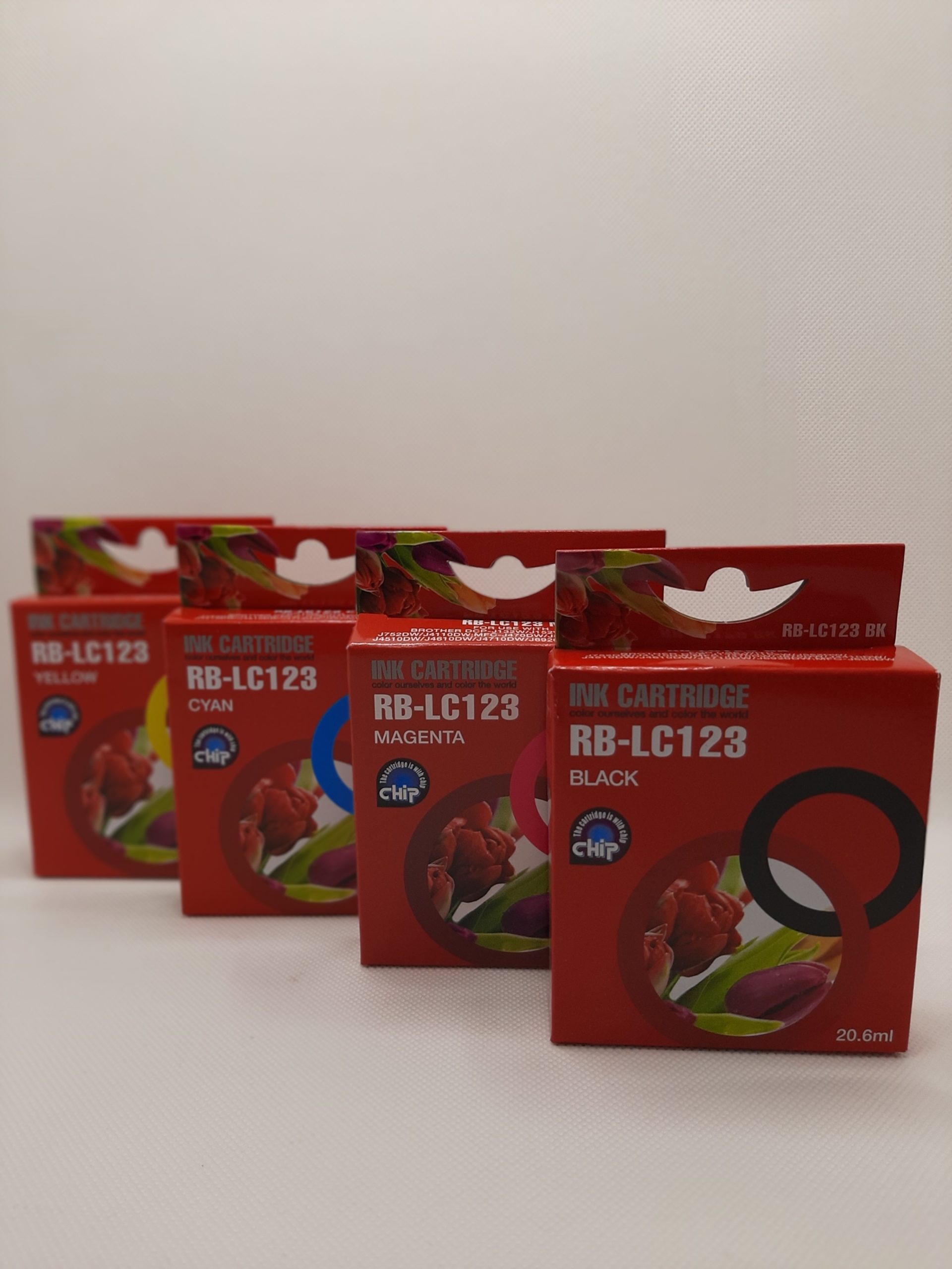 Pack 4 Uds Tinta Genérica Brother 123 XL