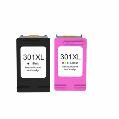 Tinta HP 301 XL BK + Tricolor Genérica Pack 2 uds.