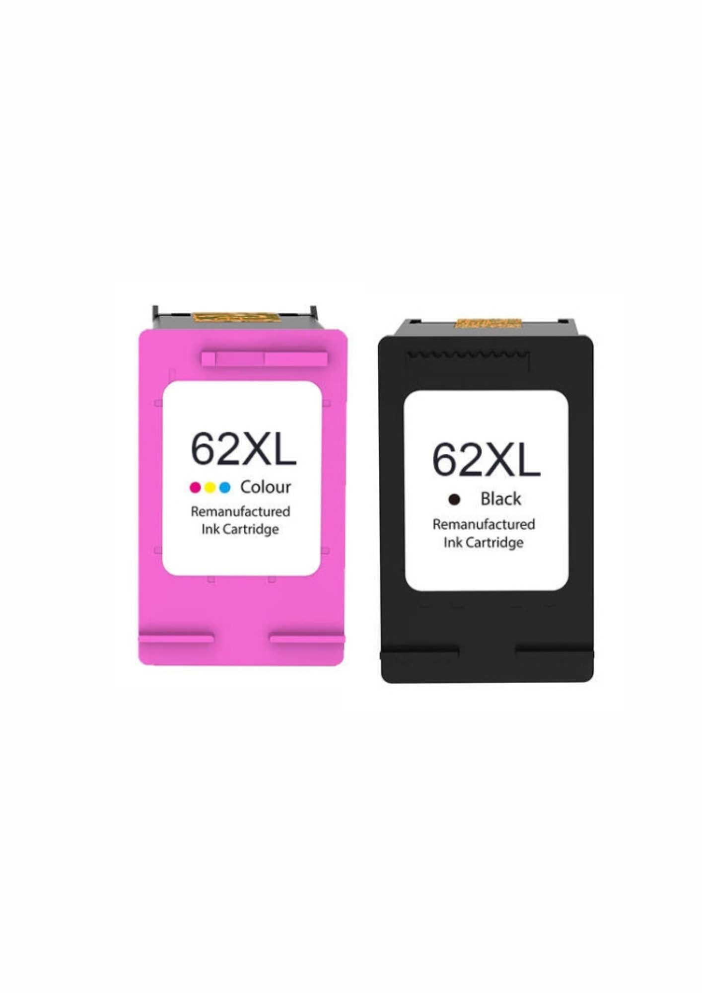 Pack Tinta Generica HP 62 Negro y Color