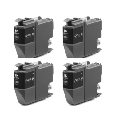 Tinta Brother Lc 421 BK Pack 4 uds. Genérica